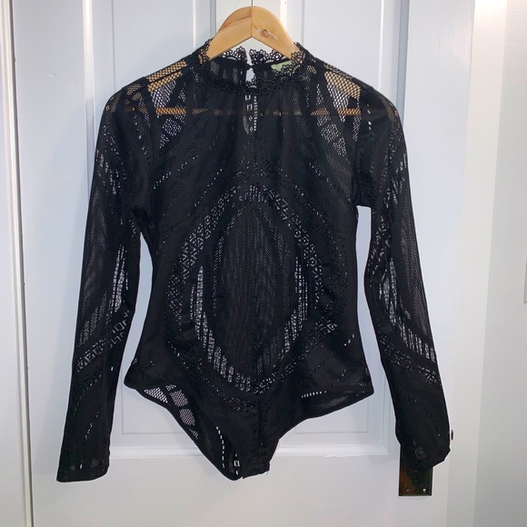 Mock Neck Bodysuit - Picture 2 of 11